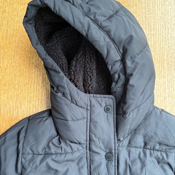 ABERCROMBIE & FITCH Black Lined Hooded Jacket - Picture 3 of 10